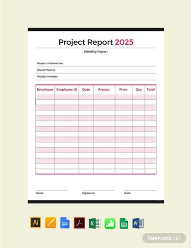 free project report template
