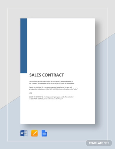 general sales contract template