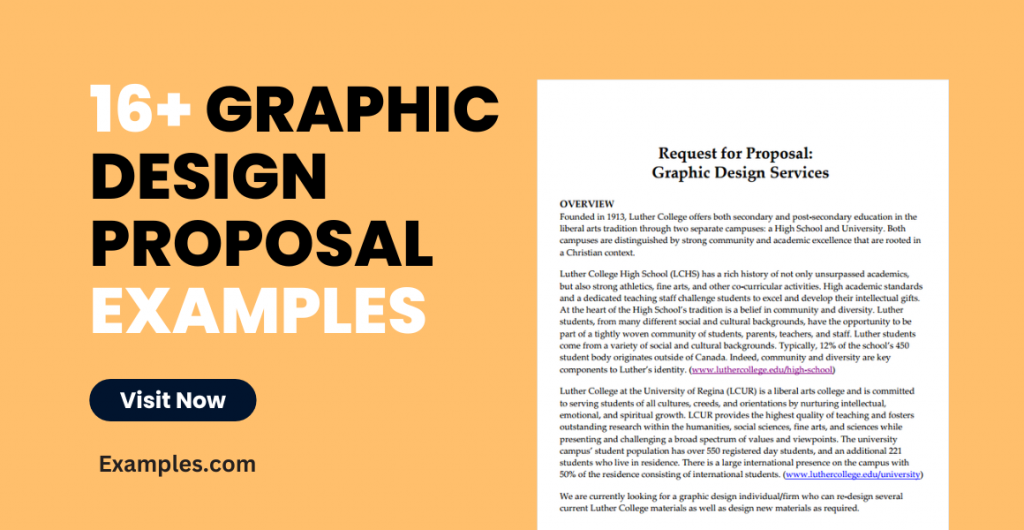 Graphic Design Proposal Examples