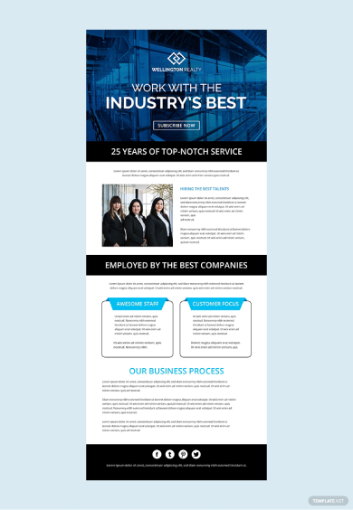 industrial business email newsletter