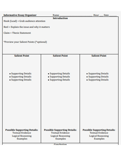 informative organizar essay