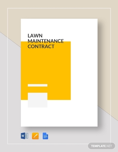 lawn maintenance contract
