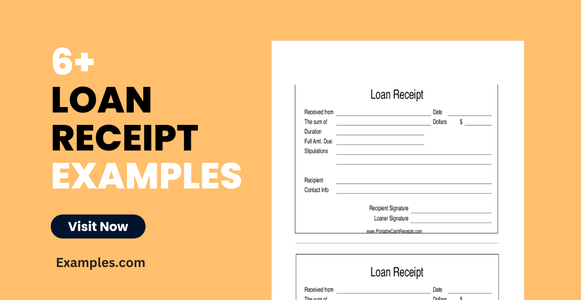 Loan Receipt Examples