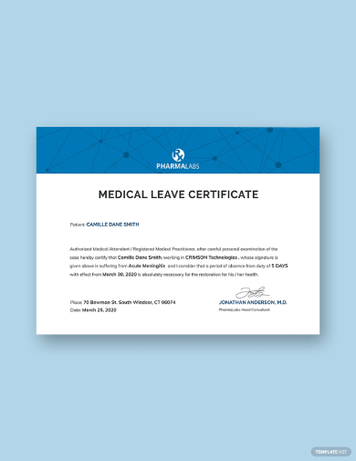 medical certificate for casual leave