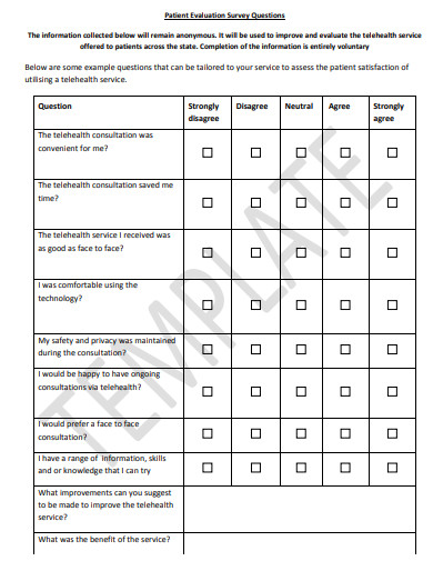 Evaluation Survey - 18+ Examples, Format, Pdf | Examples