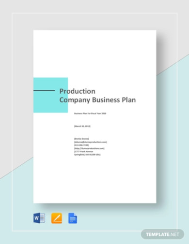 Production Company Business Plan 