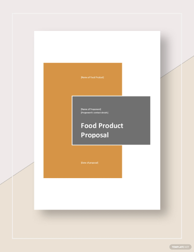 professional food product proposal