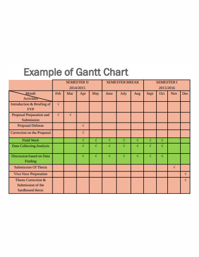 project management gantt chart preparation