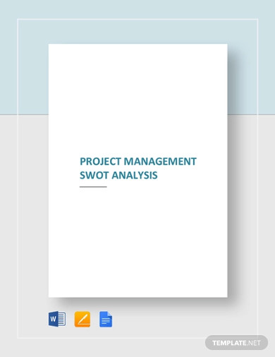 project management swot analysis template