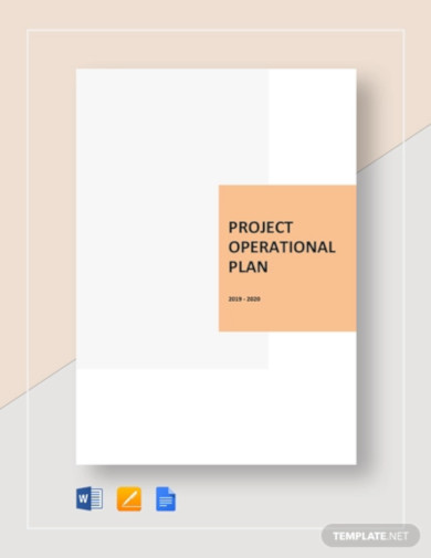 Project Operational Plan Template