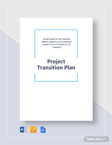 project transition plan template