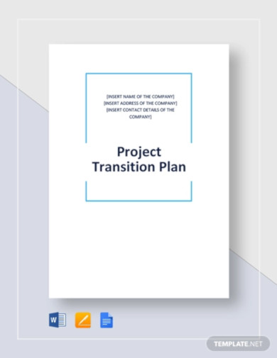 Project Transition Plan Template