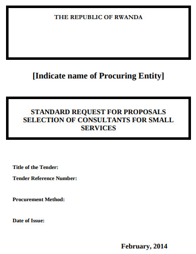 proposal of consultant small services