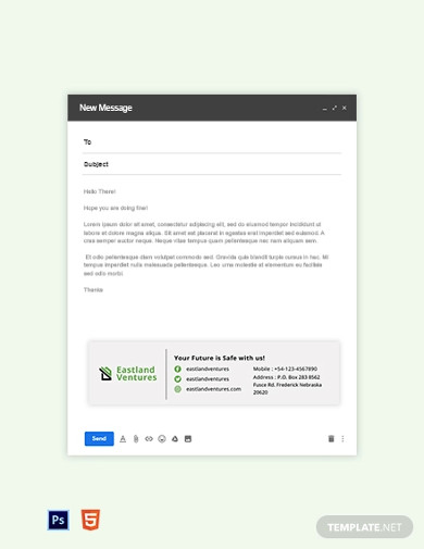 Real Estate Company Email Signature Template