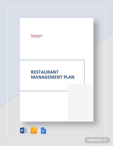 restaurant management plan