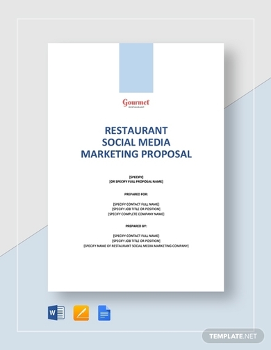 restaurant social media marketing proposal