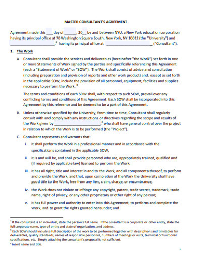 sample consulting agreement template 