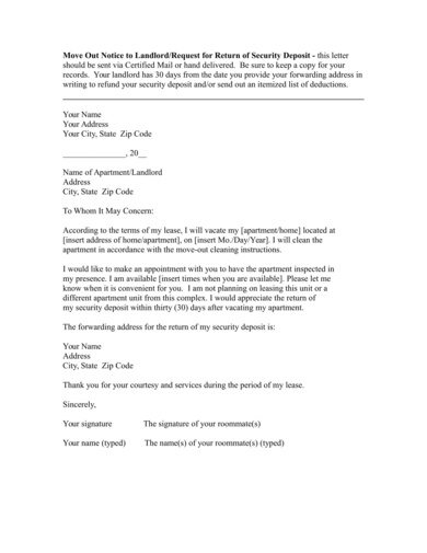 Intent To Vacate Apartment Letter Sample from images.examples.com