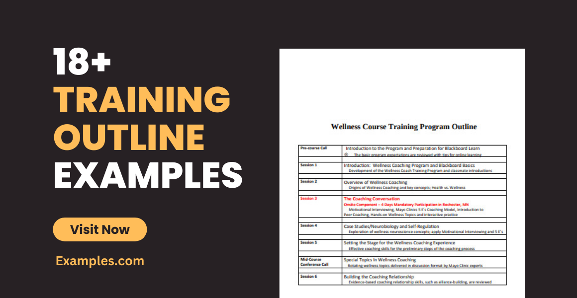 Training Outline - 18+ Examples, Format, Pdf
