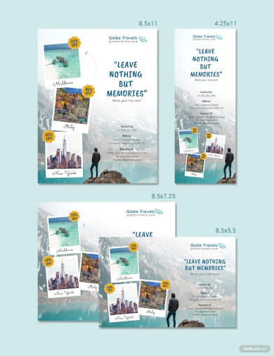 travel agency magazine ads template example