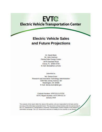 Vehicle Sales Projection