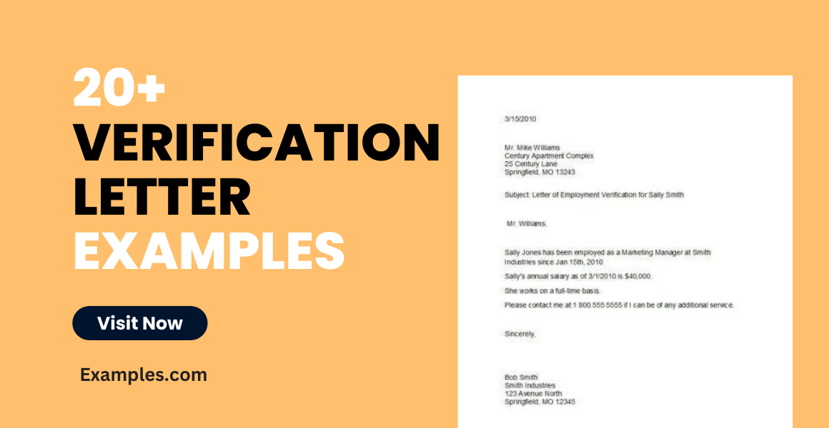 verification letter examples