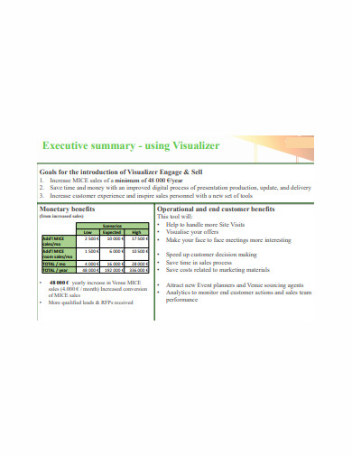 visualizer sales presentation