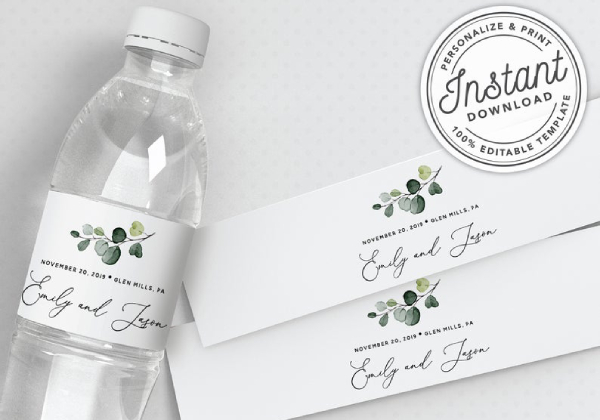 Wedding Water Bottle Label 10 Examples Format Pdf Examples