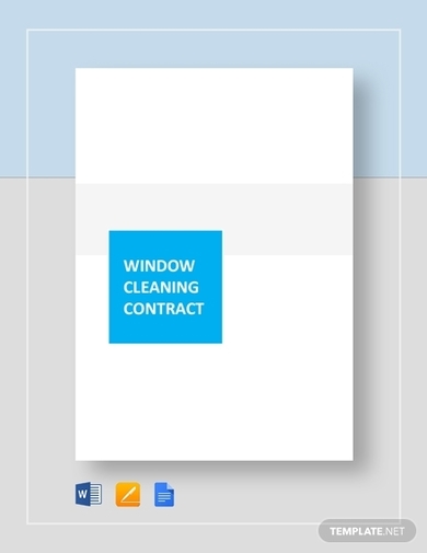 window cleaning contract 