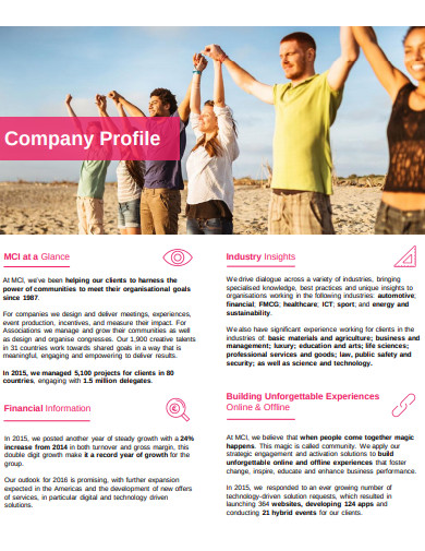 company profile example