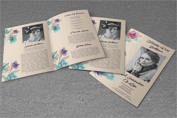 Memorial Service Program - 12+ Examples, Format, Pdf | Examples