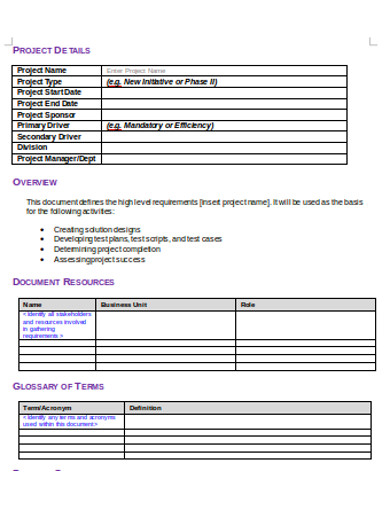 business requirements document in pdf