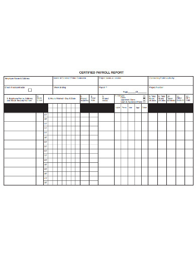 certified payroll form example