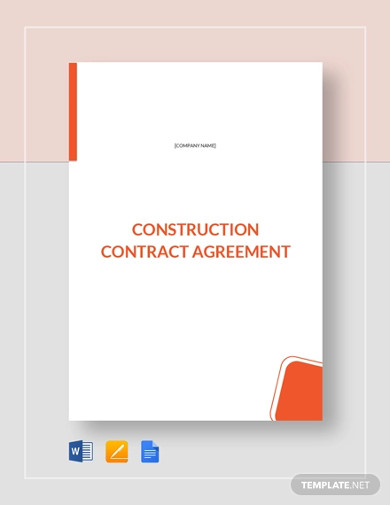 Construction Contract Agreement Template