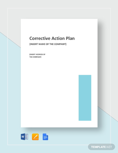 corrective action plan template