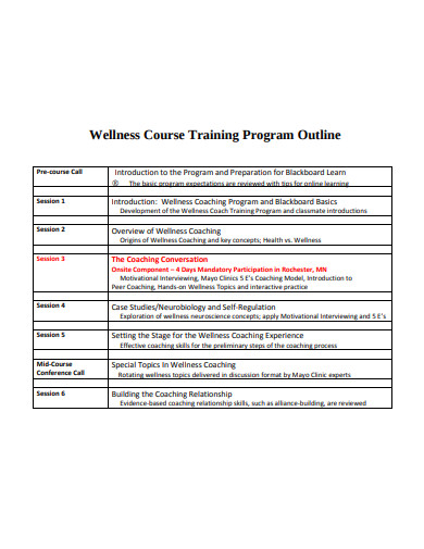 Training Outline 18  Examples Format Pdf Examples