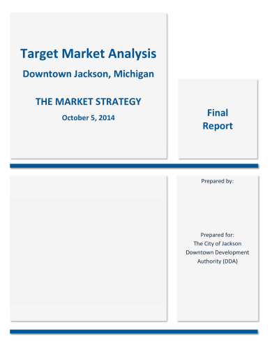 downtown development target market analysis