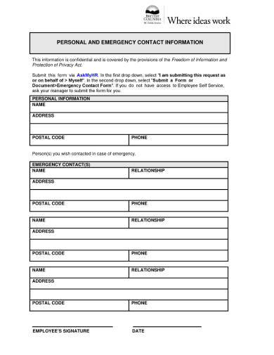 employee information form 31 examples in word pdf examples