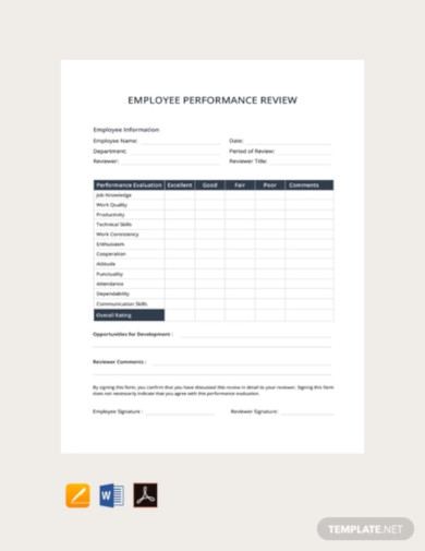 Employee Review - 16+ Examples, Format, Pdf | Examples