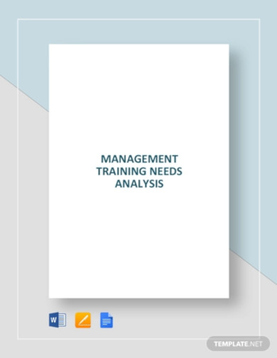 management training needs analysis template