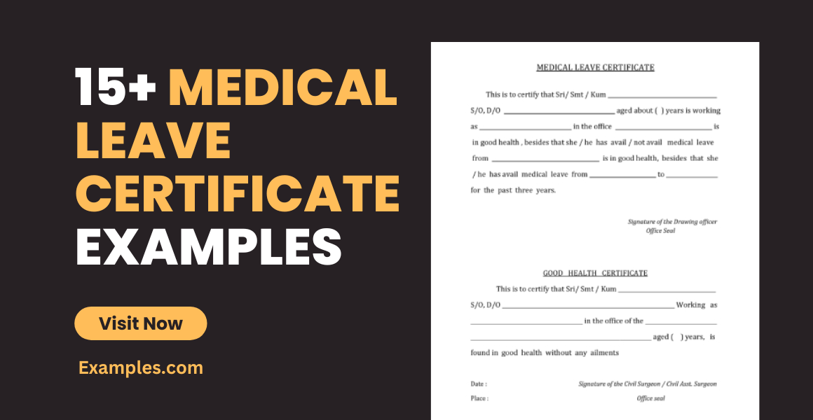 medical leave certificate examples