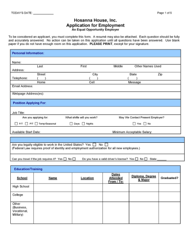 Employee Information Form - 31+ Examples in Word, PDF | Examples