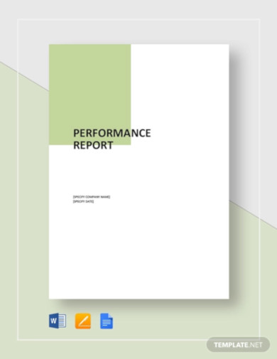 performance report template