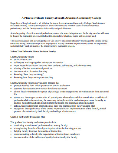 Faculty Evaluation - 18+ Examples, Format, Pdf | Examples