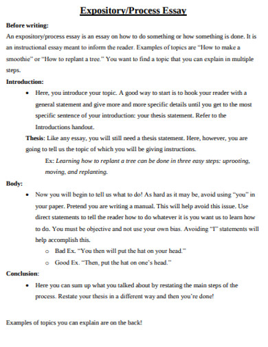process essay example 