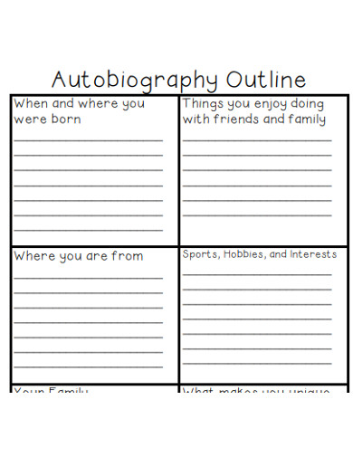 how to write autobiography sample