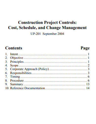 sample construction project schedule