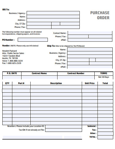 sample purchase order in pdf