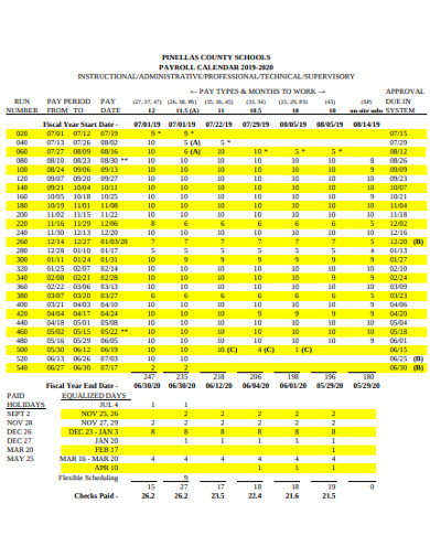 Payroll Calendar - 19+ Examples, Format, Pdf