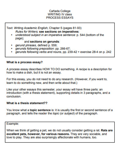 Simple Process Essay